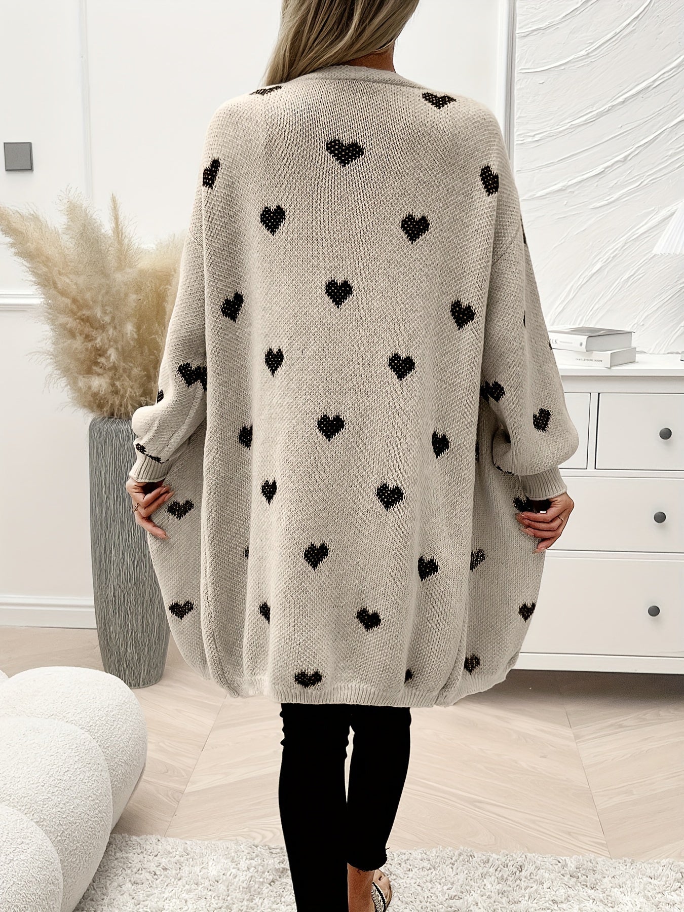 Toine | Dames Vest met Hartjes Patroon - Casual Elegantie