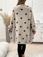 Toine | Dames Vest met Hartjes Patroon - Casual Elegantie