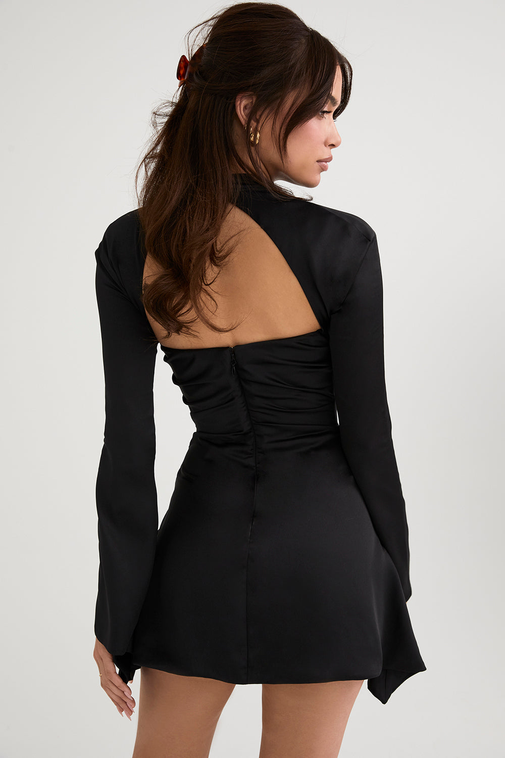 Jennica | Elegante Corset Jurk - Galajurk met Open Rug Design