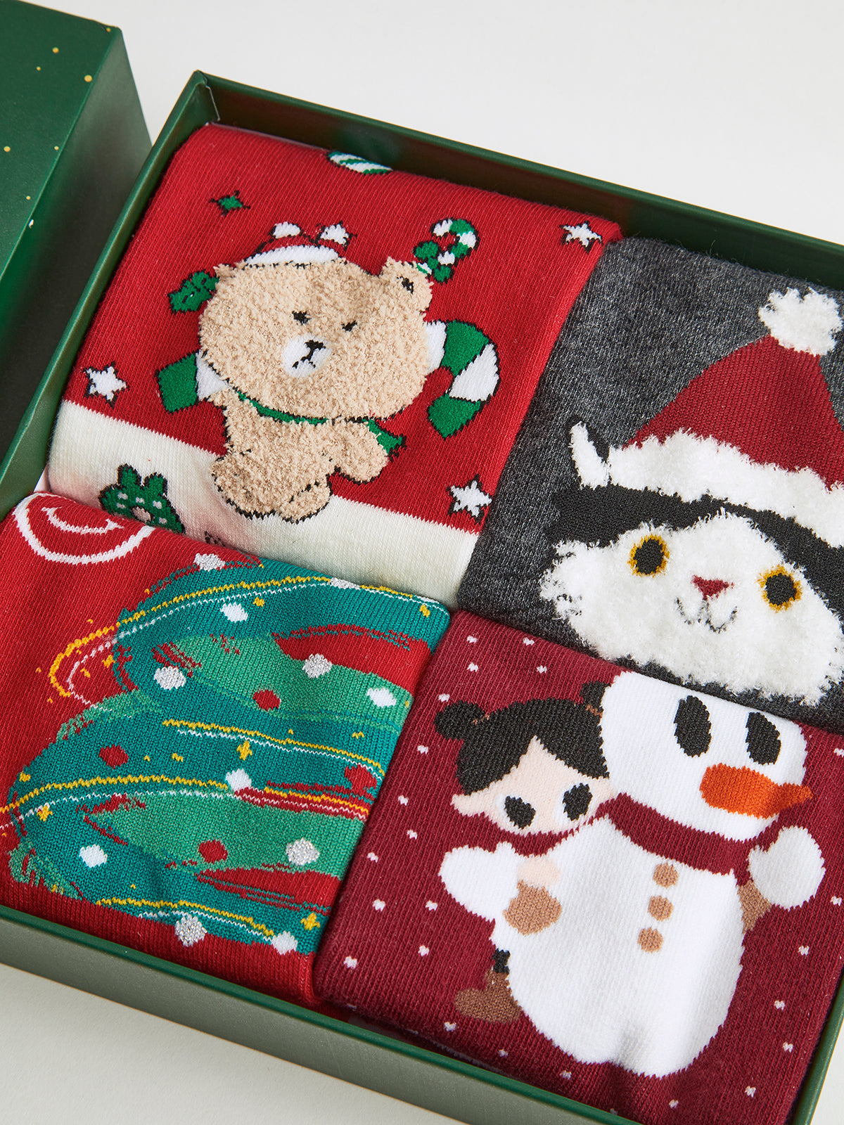 Kira | Kerst Sokken Gift Set - Comfortabele Sokken met Kerst Thema voor de Feestdagen