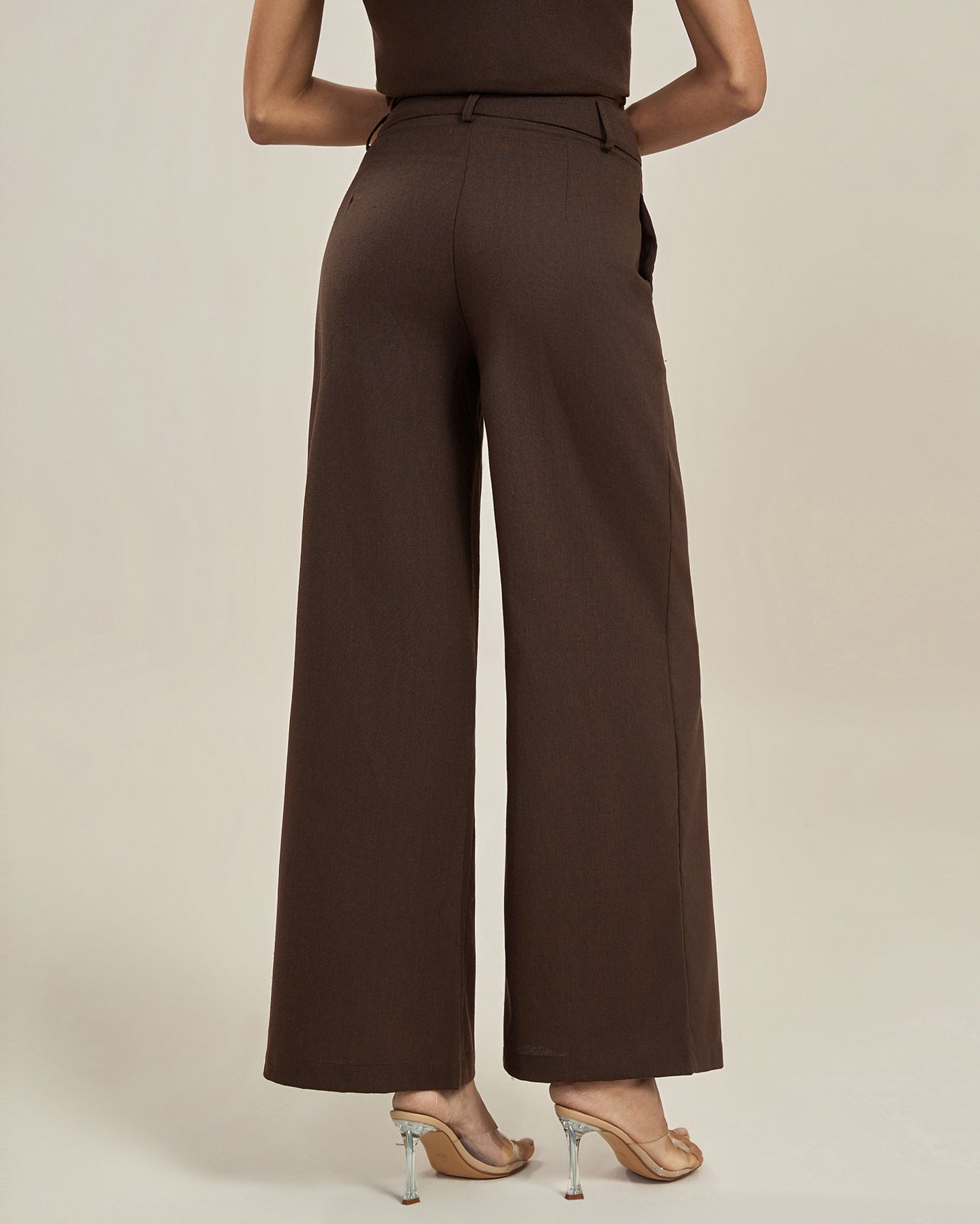 Fico | Casual Straight Fit Pantalon Dames - Stijlvol met Hoge Taille en Wijde Pijpen