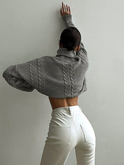 Kora | Cropped Gebreide Coltrui - Casual Comfort