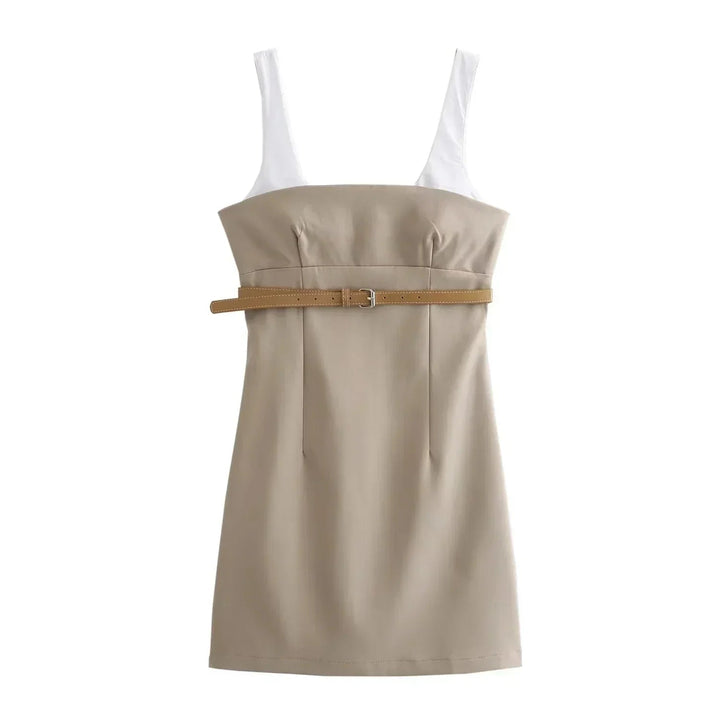 Dulce | Dames mini jurk met riem gesp