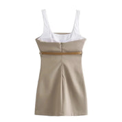 Bloom | Comfortabele Mini Jurk - Modieuze Taille Riem, Veelzijdig en Chic