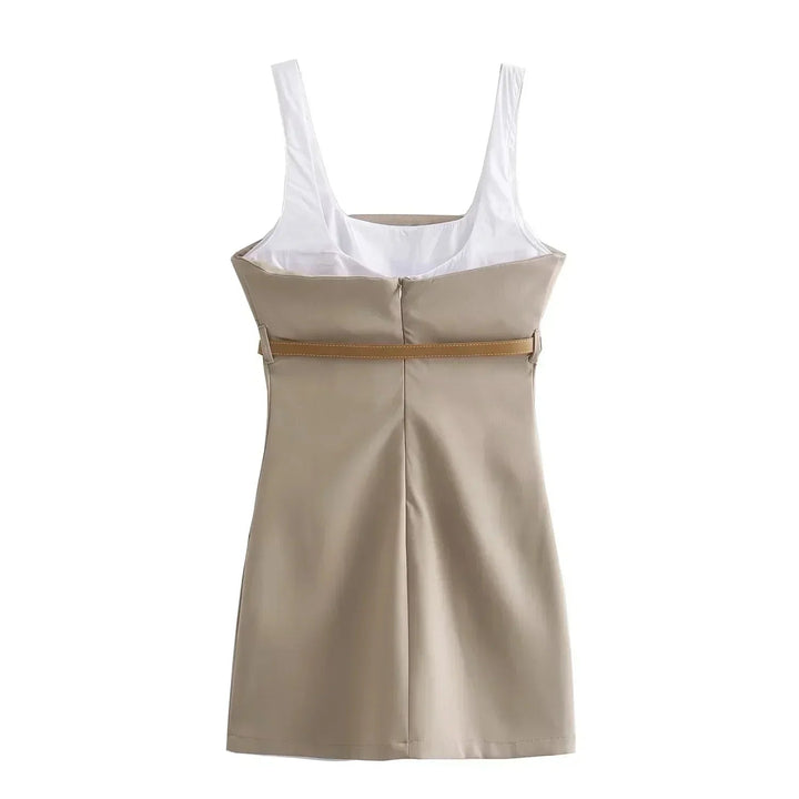 Dulce | Dames mini jurk met riem gesp