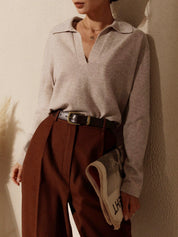 Liene | Elegante Gebreide Sweater - Zacht, Verfijnd en Comfortabel