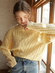 Lime | Casual Gebreide Trui voor Dames - Luxe, Trendy Ontwerp