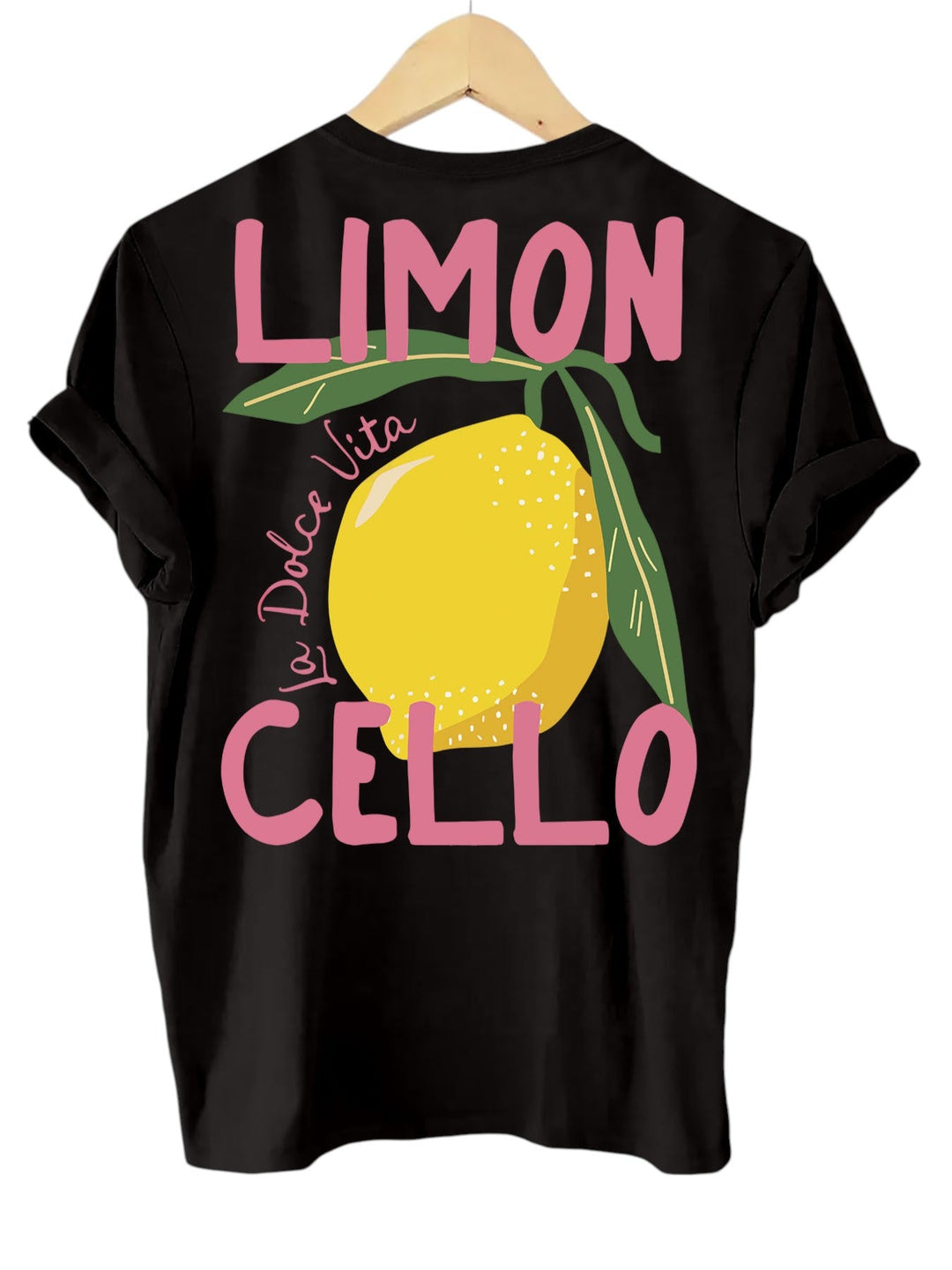 Anaiah | Dames T-shirt met citroenprint tekstprint