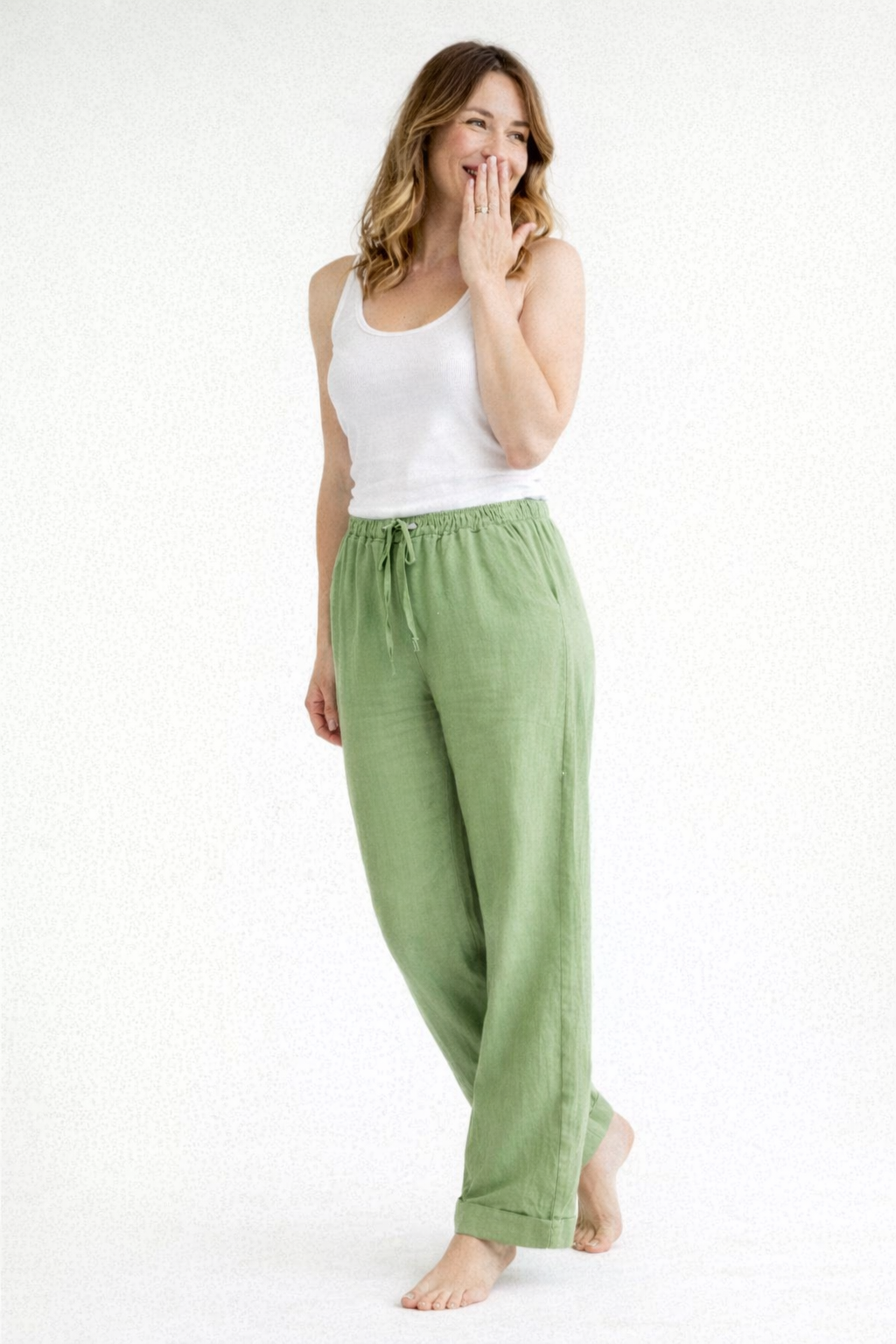 Rivolte | Dames Pantalon - Hoge Taille, Losse Pasvorm met Zijzakken
