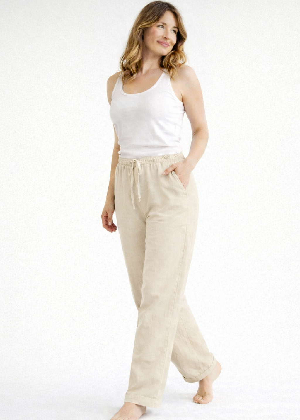 Rivolte | Dames Pantalon - Hoge Taille, Losse Pasvorm met Zijzakken