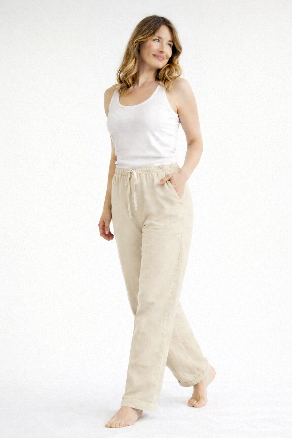 Rivolte | Dames Pantalon - Hoge Taille, Losse Pasvorm met Zijzakken