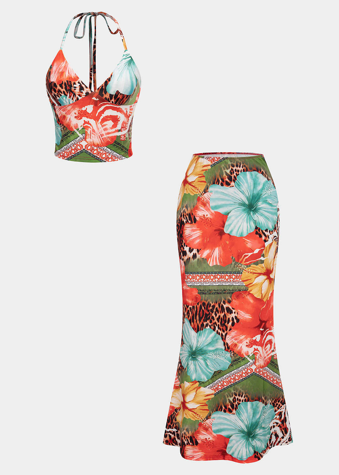 Lina___Dames_Set_-_Tweedelige_Luipaardbloemenprint_met_V-hals_en_Hoge_Taille_Rok_1.jpg