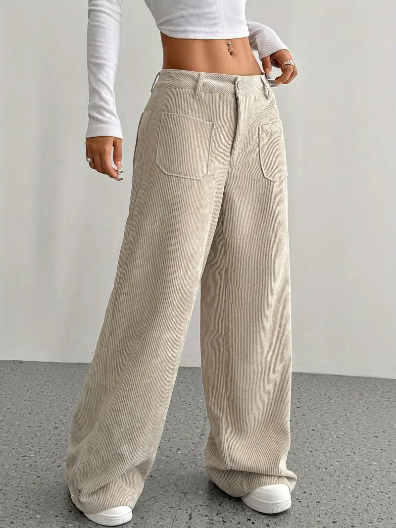 Luna___Dames_Hoge_Taille_Zwarte_Corduroy_Broek_-_Comfortabele_Wijde_Pijpen_0.jpg