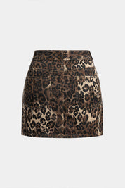 Alesso | Hoge Taille Rok Dames met Luipaard Print, Comfy, Trendy Design