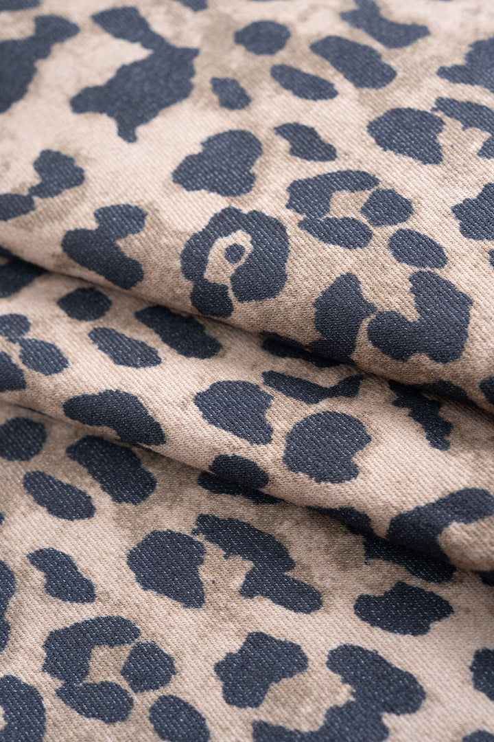 Remi | Dames mini rok met luipaardprint en lage taille