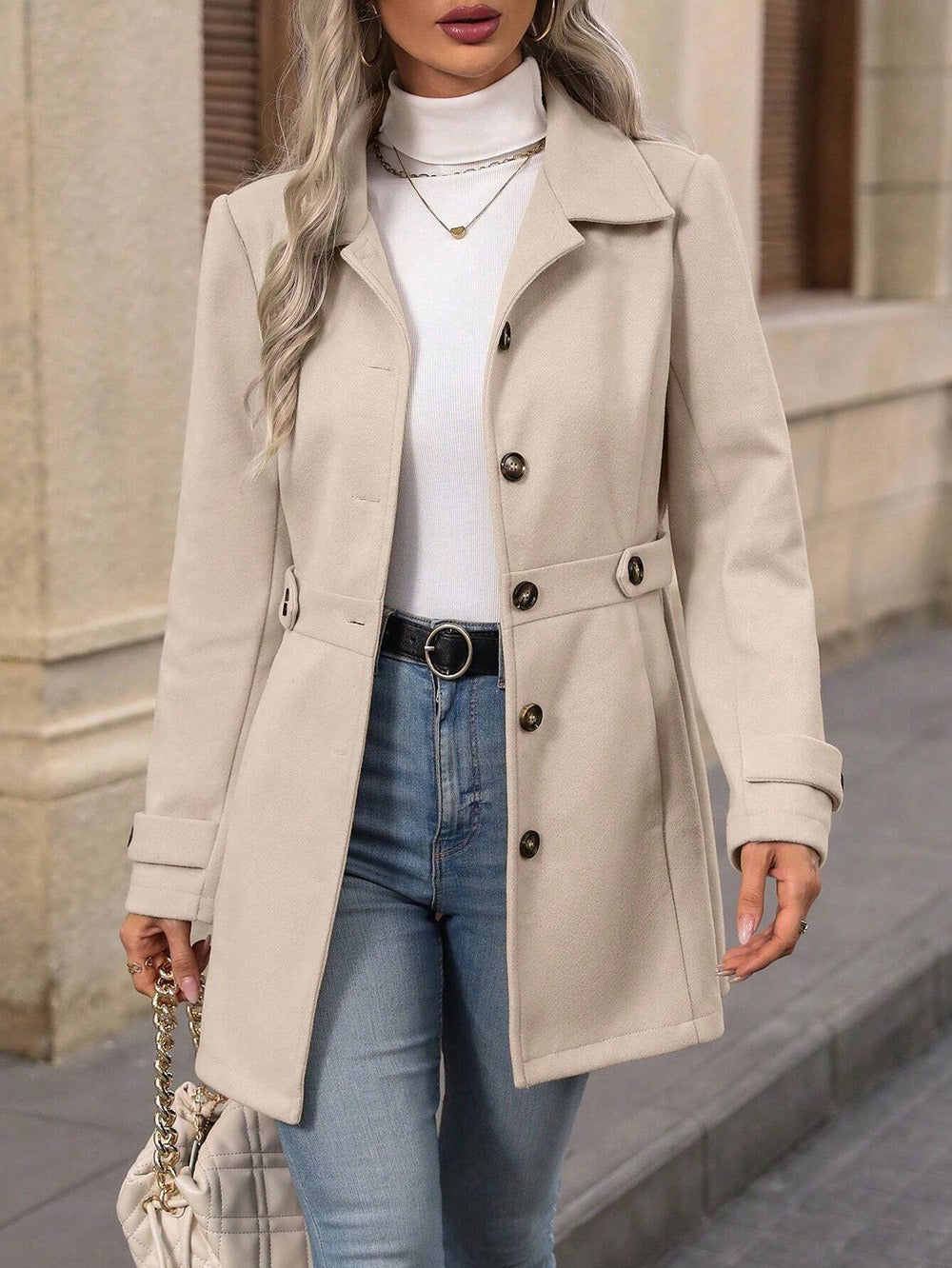 Luna | Comfortabele Trenchcoat - Elegant Design, Hoogwaardige Stof