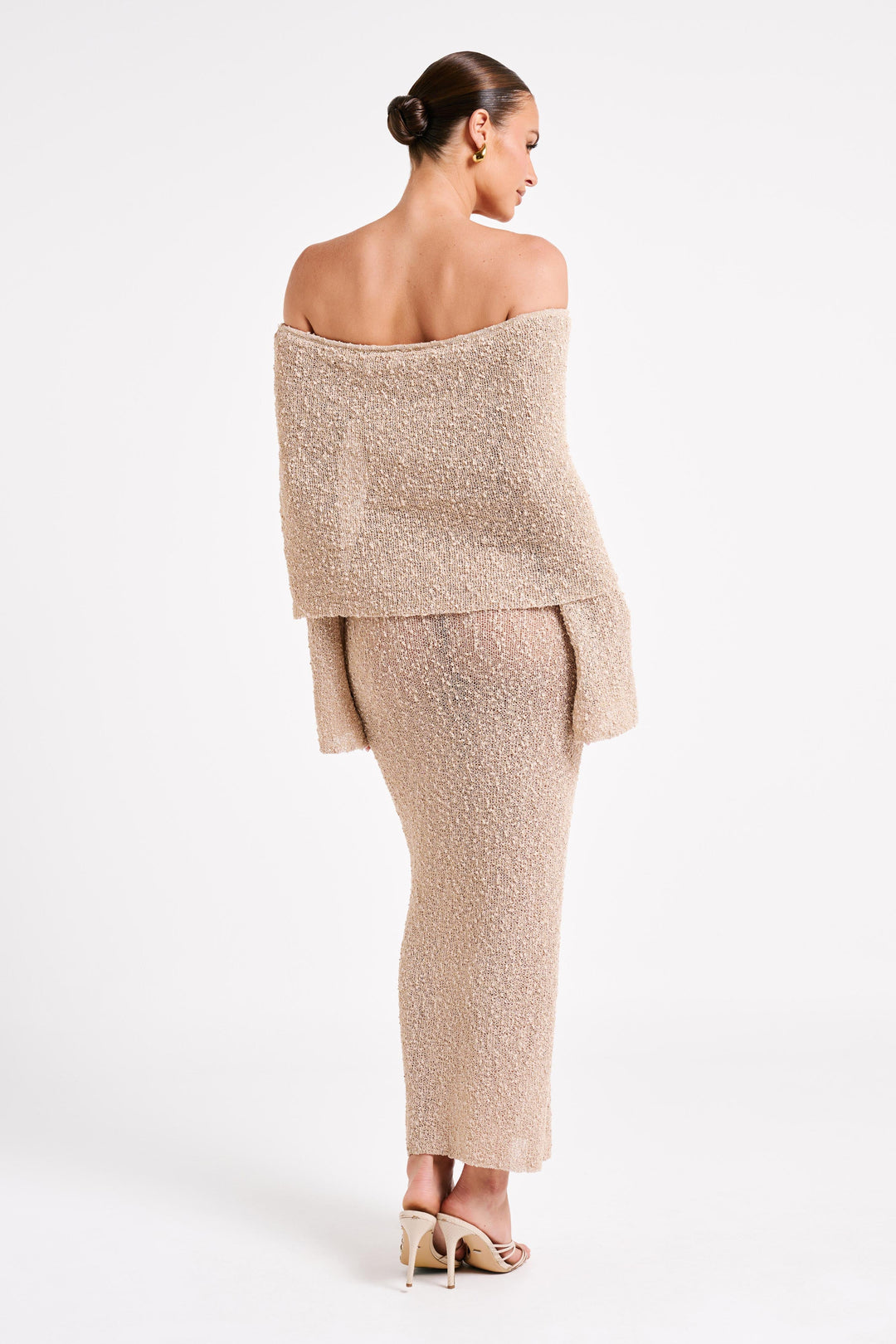 Elliott | Dames jurk met off-shoulder en lange mouwen