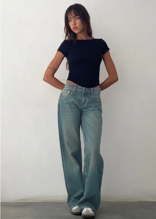 Roja | Straight-Leg Jeans met Lage Taille – Trendy Dames Broek