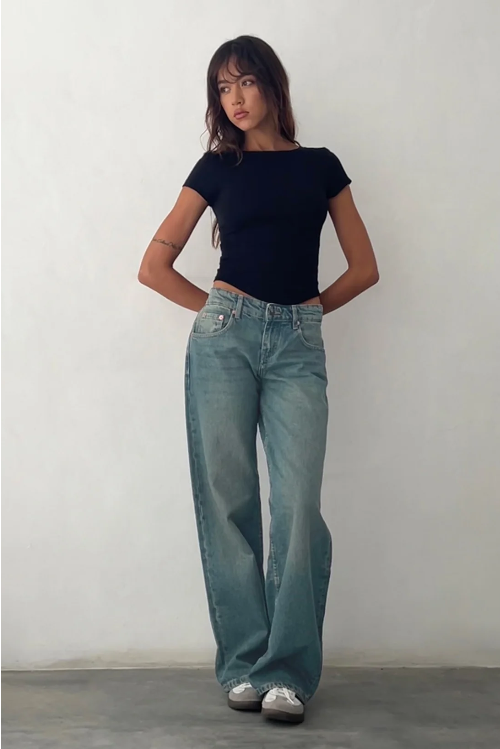 Rayna | Dames Broek met Lage Taille Rechte Pijpen