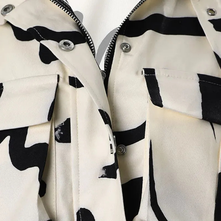 Jordan | Dames jas met knoopsluiting capuchon