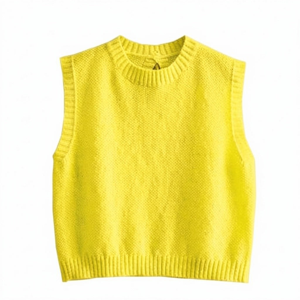 Kelly | Dames top met mouwloos ronde hals