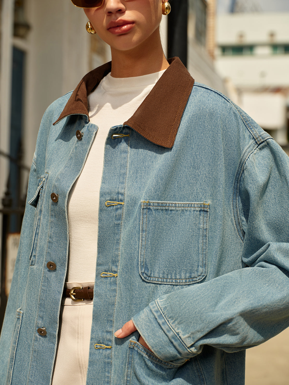 Mavi | Casual Denim Spijkerjas voor Dames met Contrastkraag