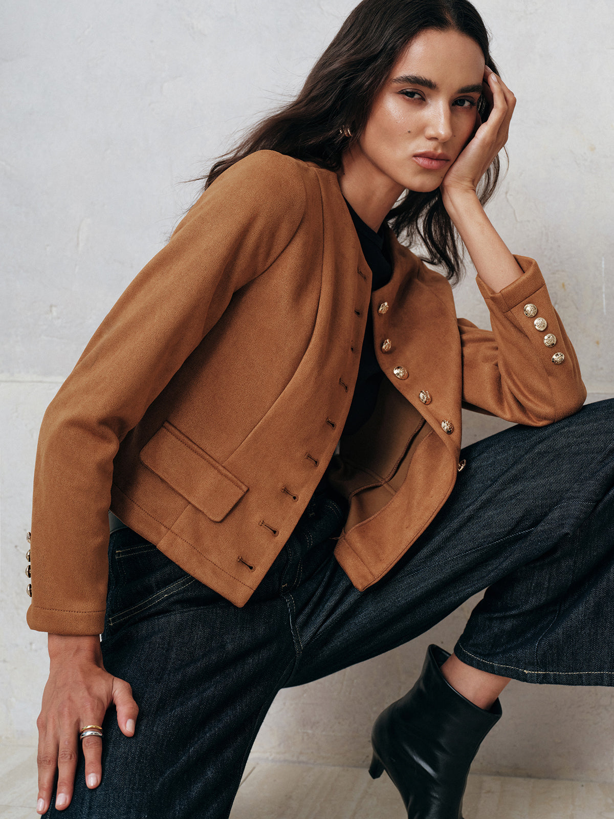 Metrico_Dames_Suede_Jas___Elegante_Lange_Pasvorm__95__Polyester_0.jpg