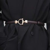 Milla | Leren Taille Riem met Verstelbare Gesp - Elegante Jurk Riem