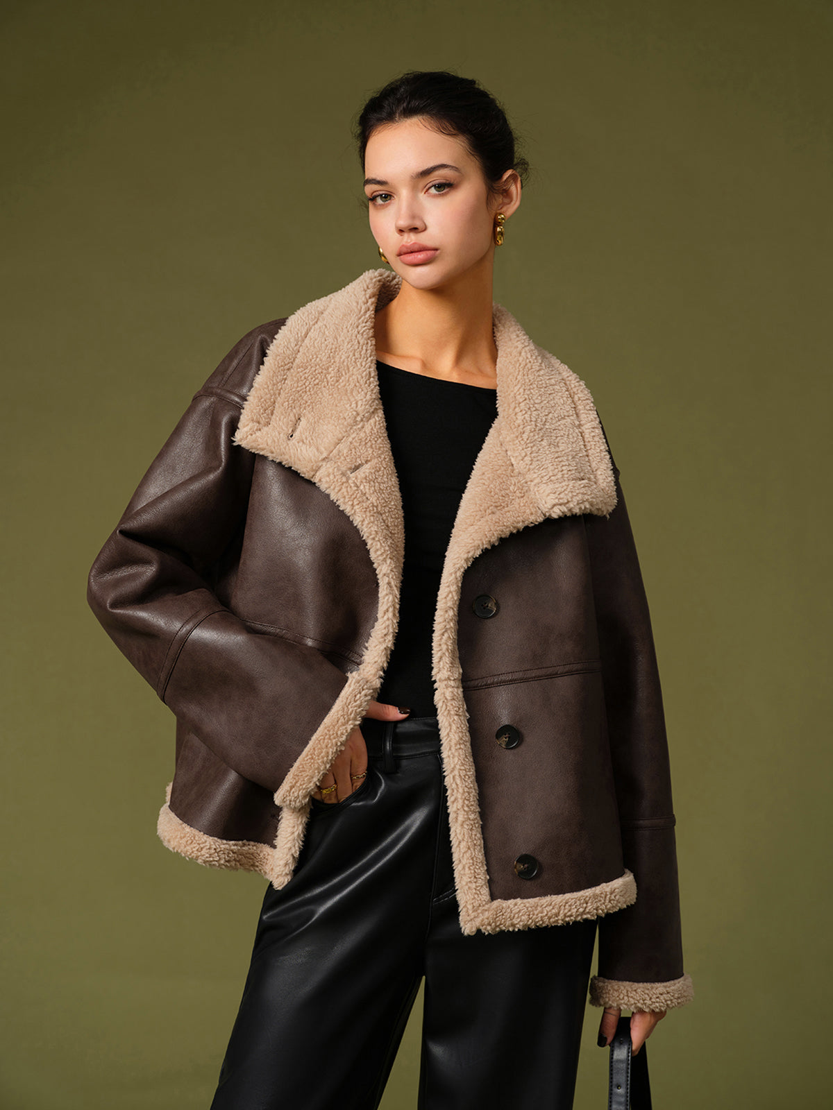 Mira_Dames_Jas_Winter___100__Polyurethaan__Fleece_en_Faux_Leren_Mouwen_0.jpg