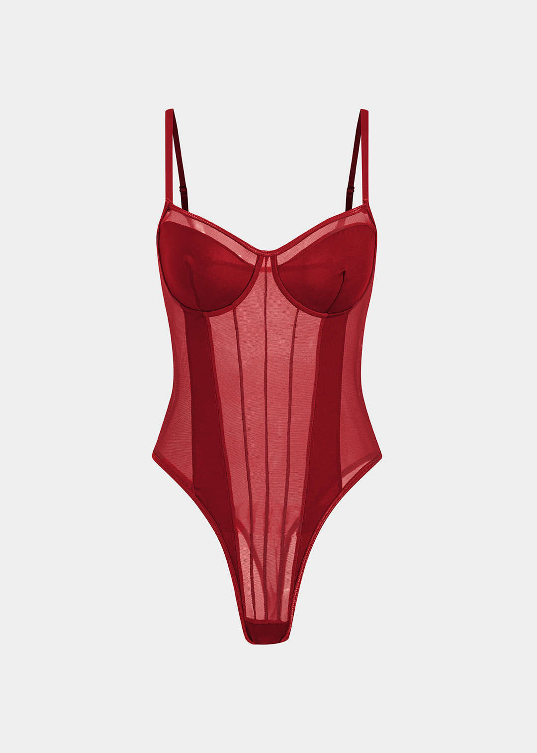 Rivole | Bodysuit - Mesh en Patchwork, Elegant Silhouet
