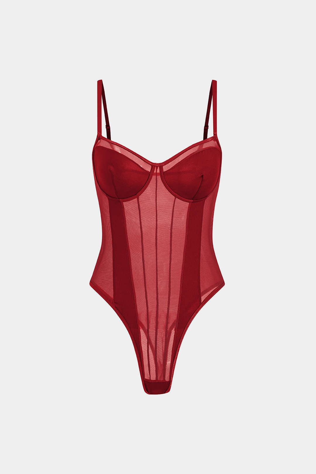 Rivole | Bodysuit - Mesh en Patchwork, Elegant Silhouet