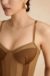 Rivole | Bodysuit - Mesh en Patchwork, Elegant Silhouet