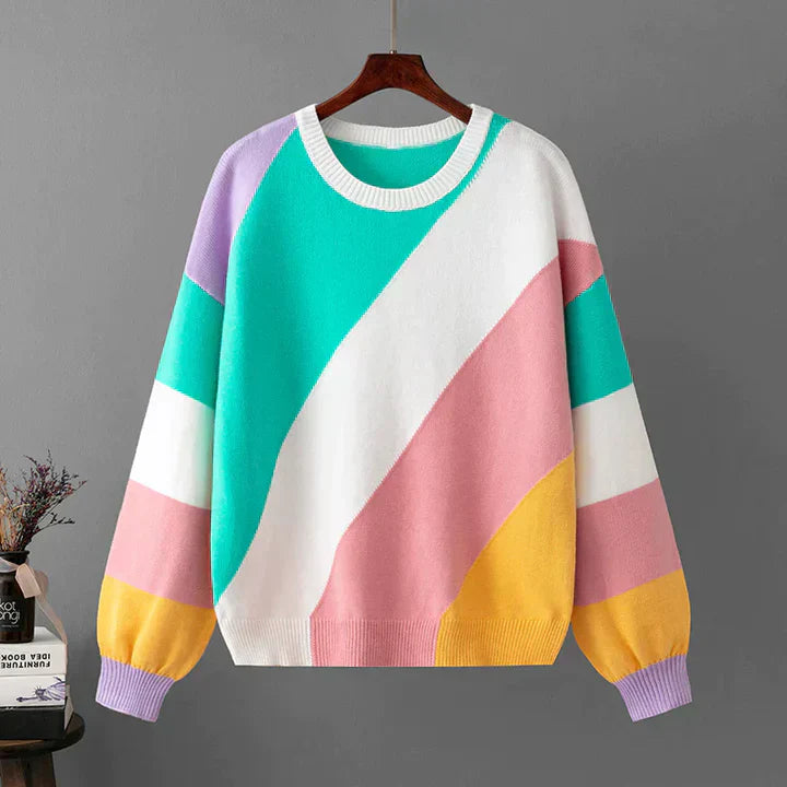 Ellianna | Dames bovenkleding trui met streeppatroon lange mouwen