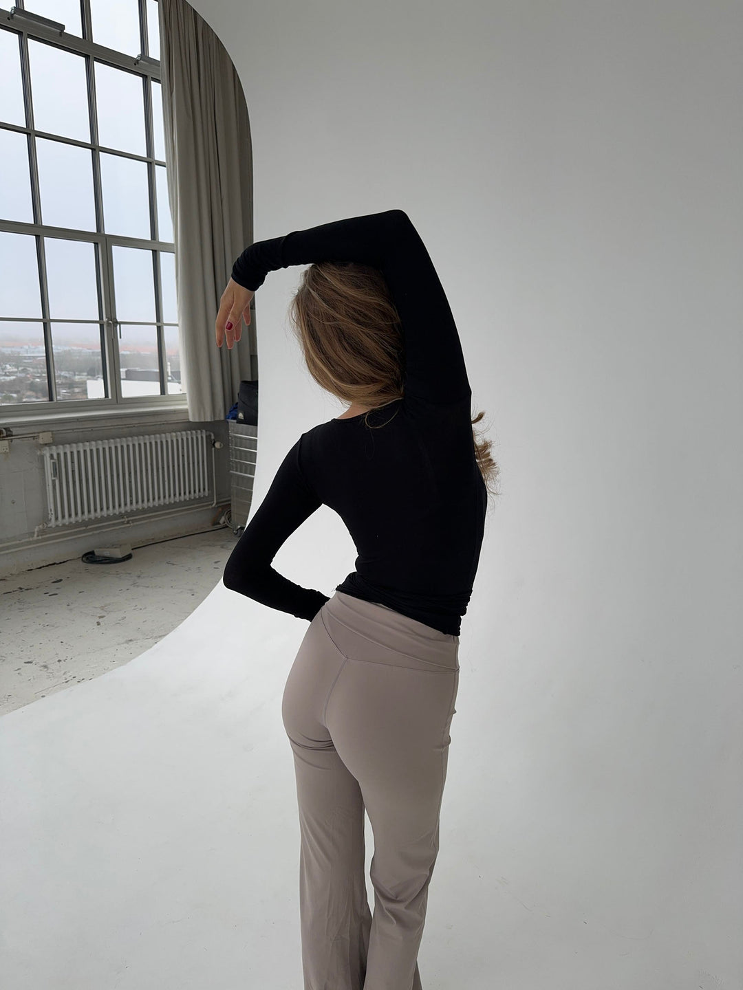 Alayna | Dames wikkeltop met lange mouwen striksluiting
