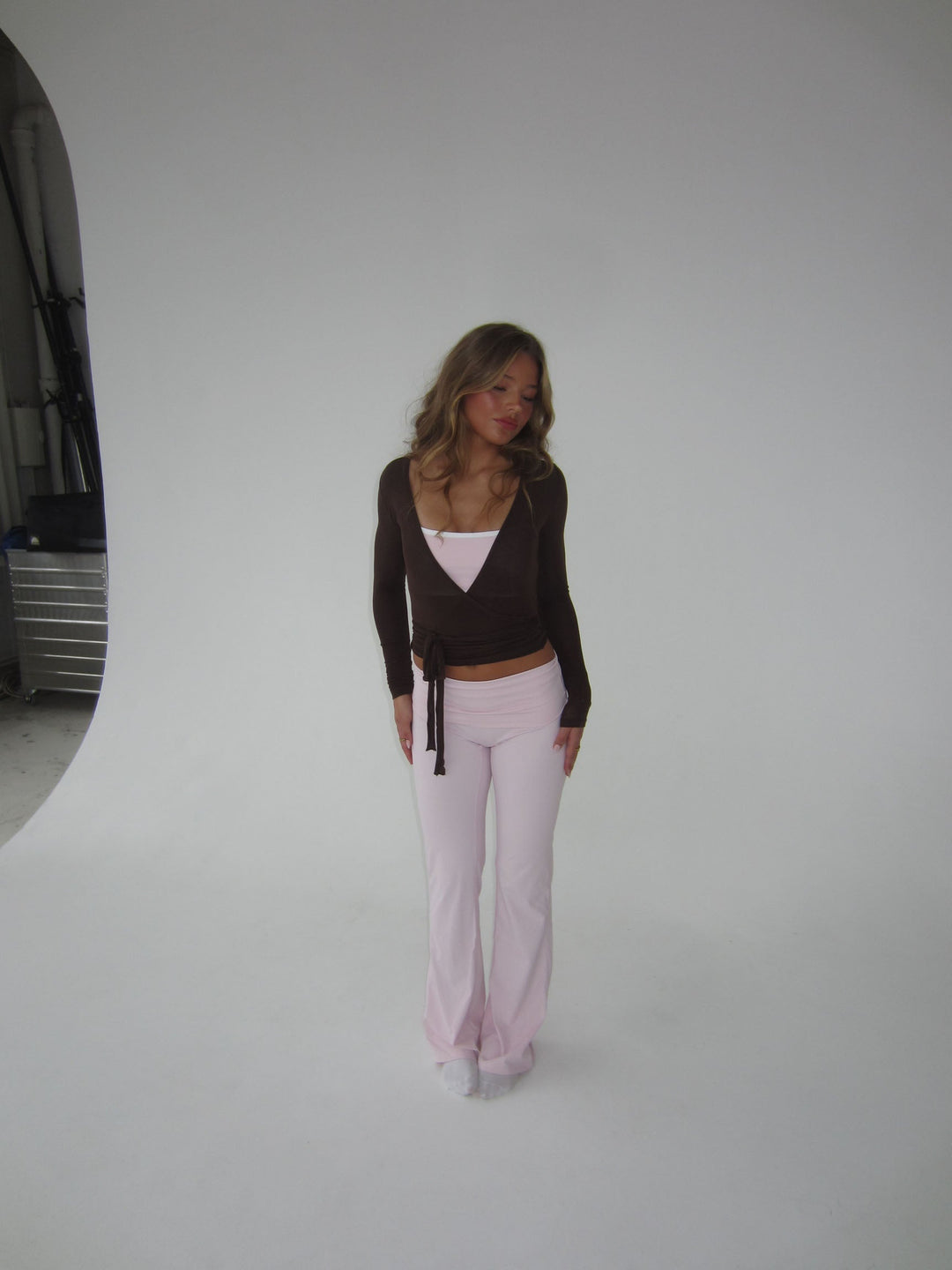 Kali | Dames top met wikkelmodel lange mouwen