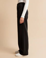 Mova | Stijlvolle Hoge Taille Pantalon - Geplooide Pijpen, Elegant