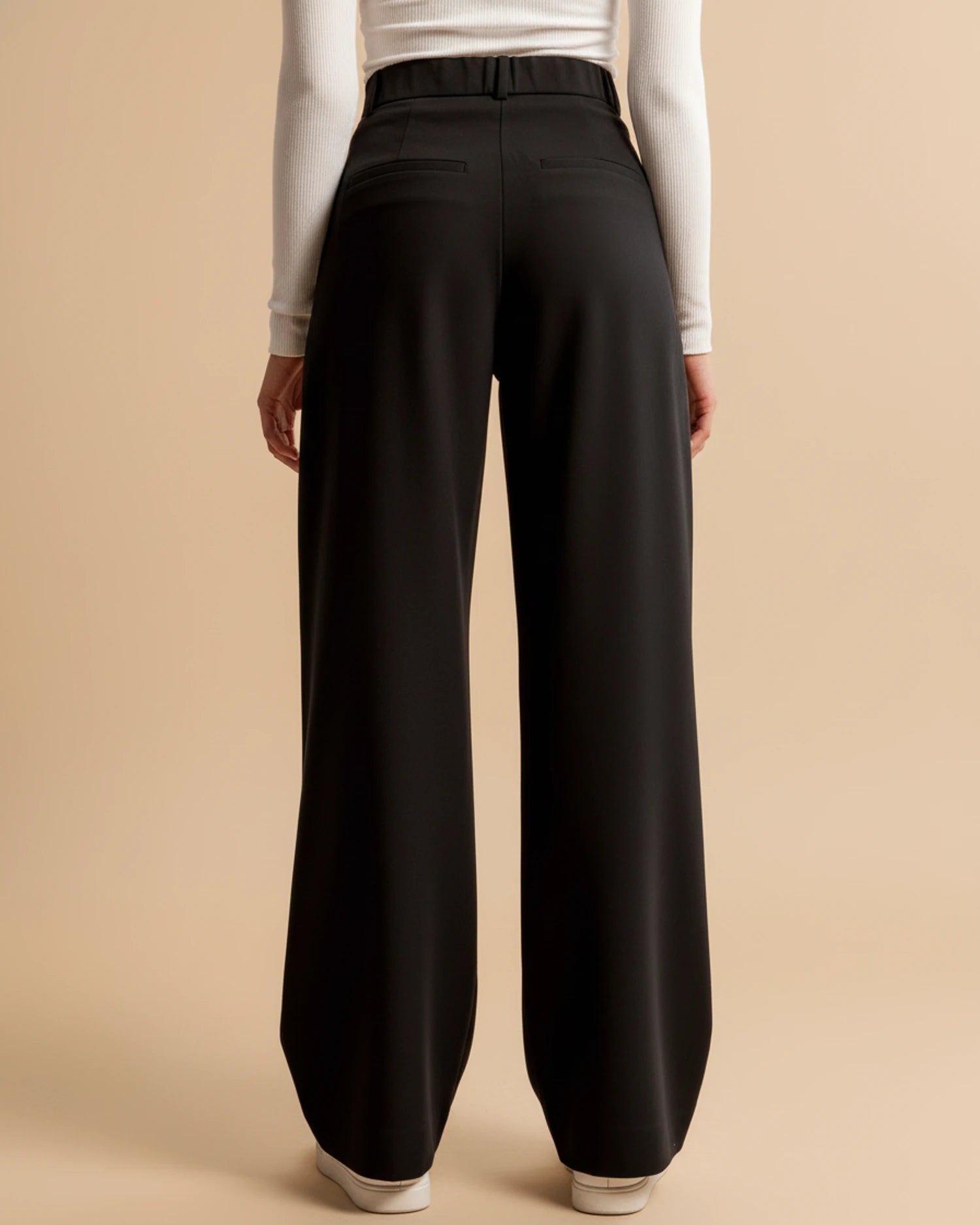 Mova | Stijlvolle Hoge Taille Pantalon - Geplooide Pijpen, Elegant