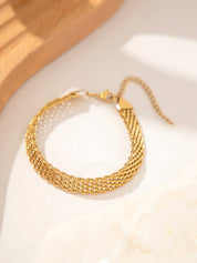 Mystique | Elegante Armband - Titanium Staal, Verstelbaar 17,5-22,5 cm