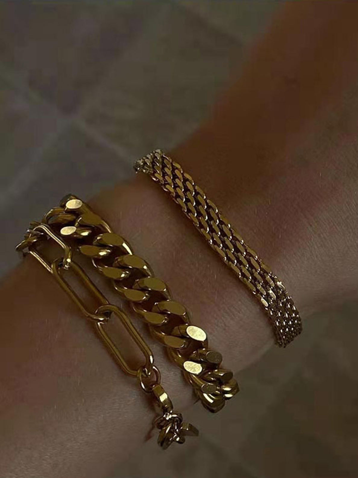 Mystique | Elegante Armband - Titanium Staal, Verstelbaar 17,5-22,5 cm