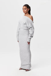 Alba | Elegante Gebreide Maxi Jurk