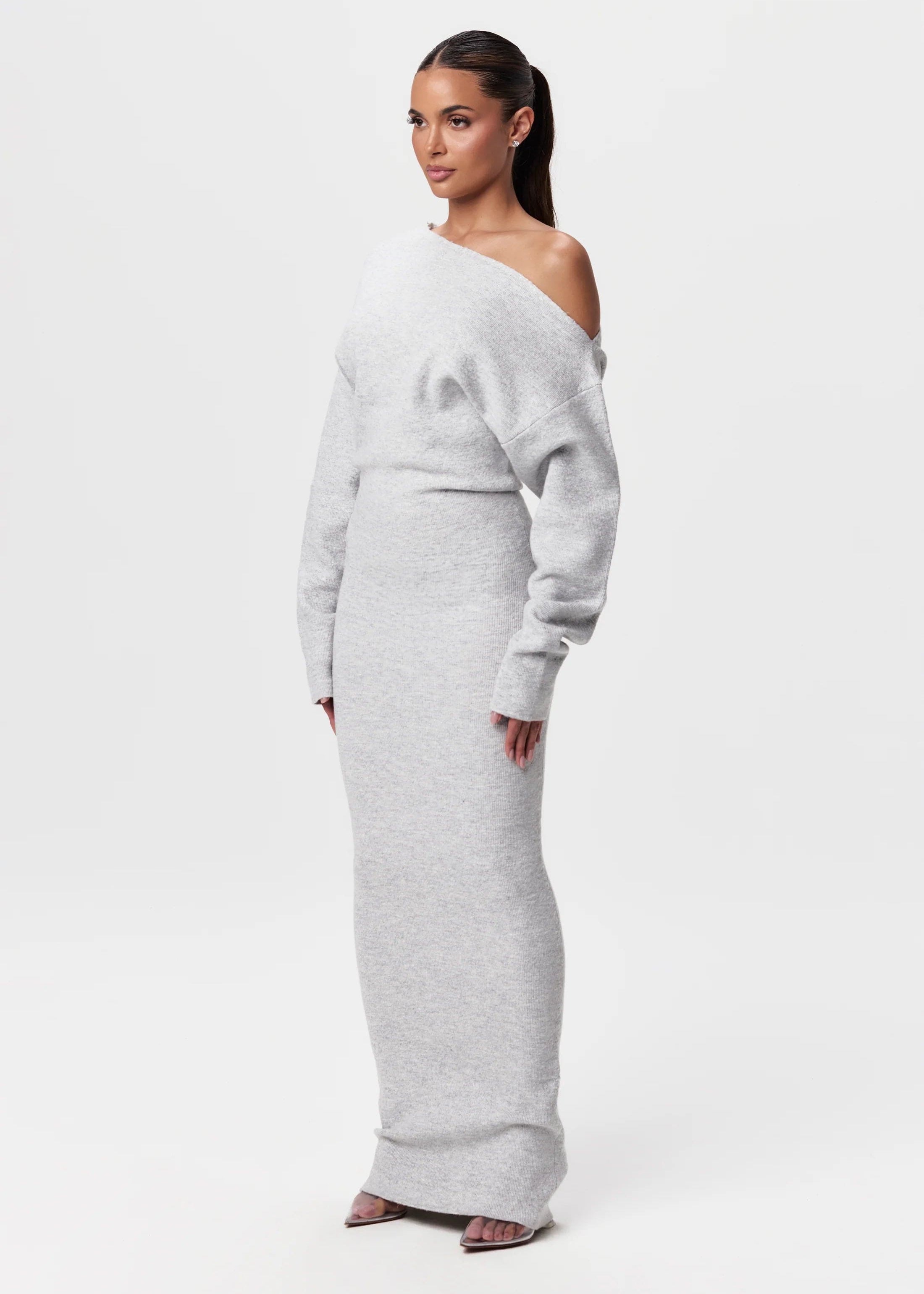 Alba | Elegante Gebreide Maxi Jurk