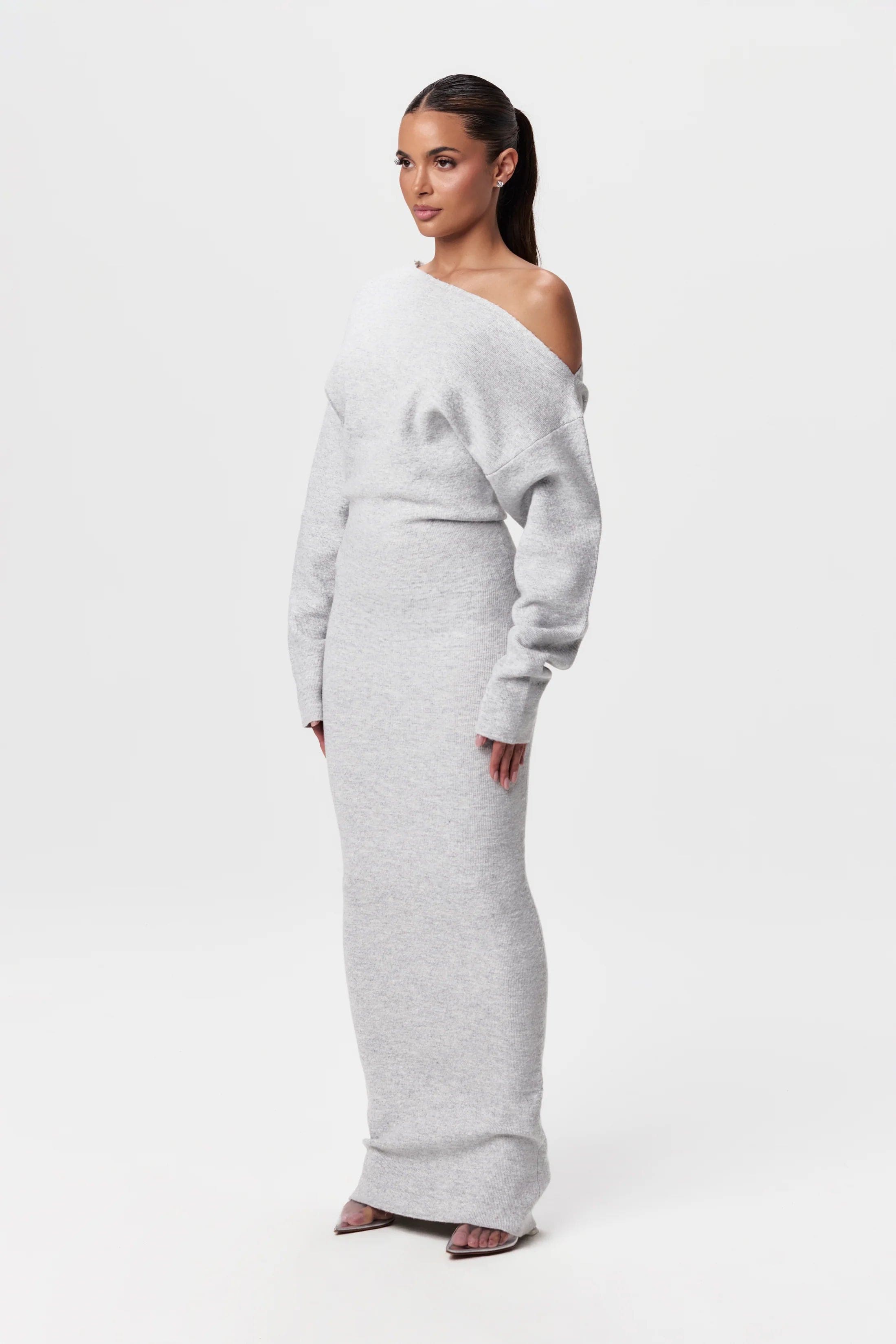 Alba | Elegante Gebreide Maxi Jurk