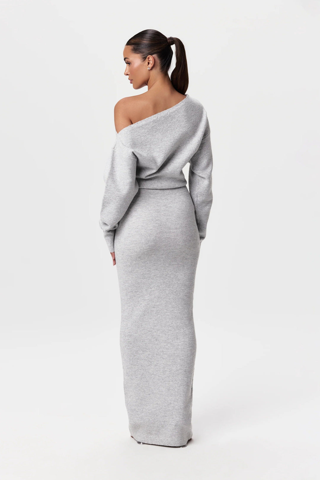 Seraphina | Dames jurk met off-shoulder lange mouwen