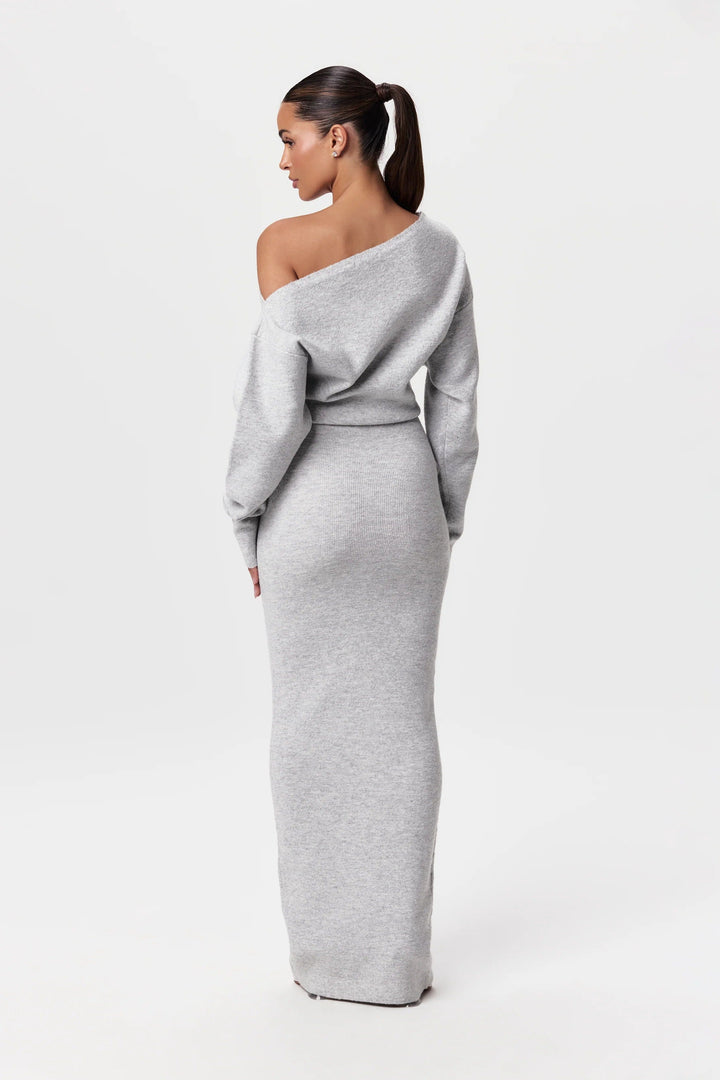 Seraphina | Dames jurk met off-shoulder lange mouwen