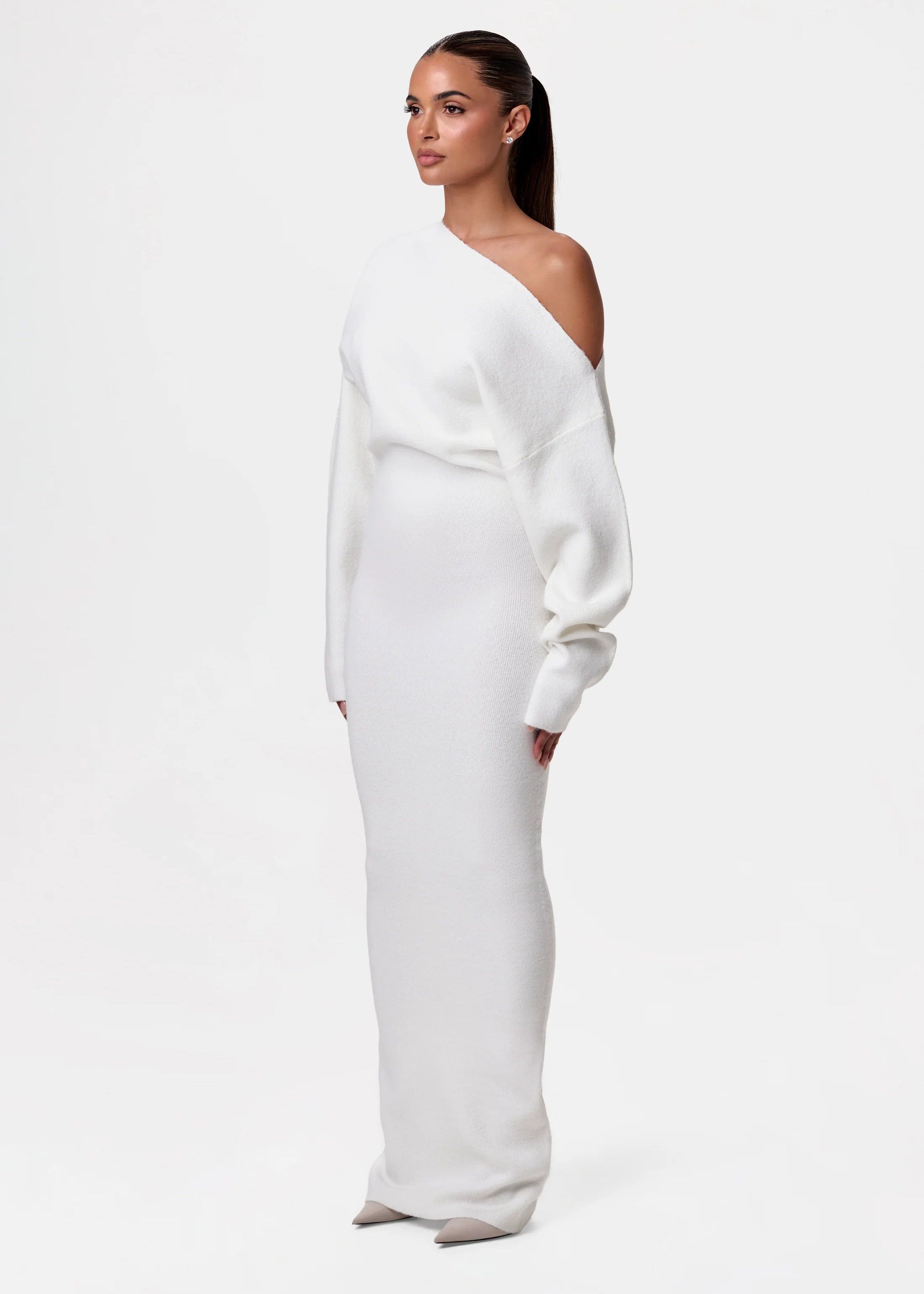 Alba | Elegante Gebreide Maxi Jurk