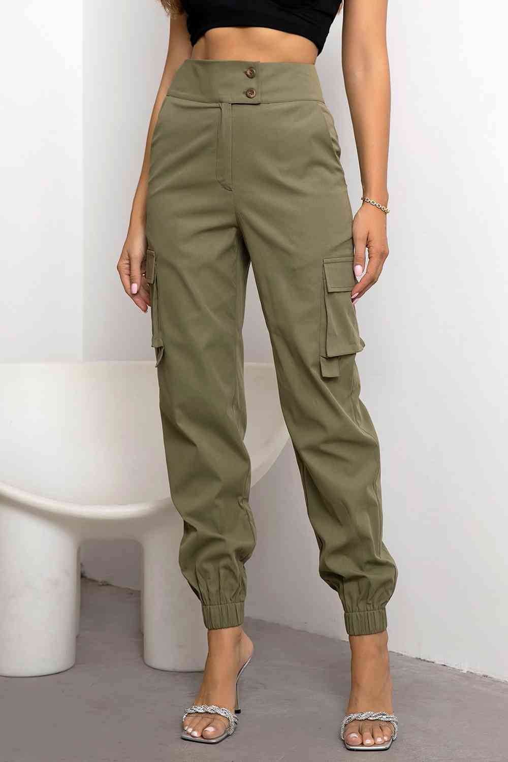 Nadia | Cargo Broek Dames - Hoge Taille, Duurzaam en Comfortabel