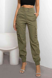 Nadia | Cargo Broek Dames - Hoge Taille, Duurzaam en Comfortabel