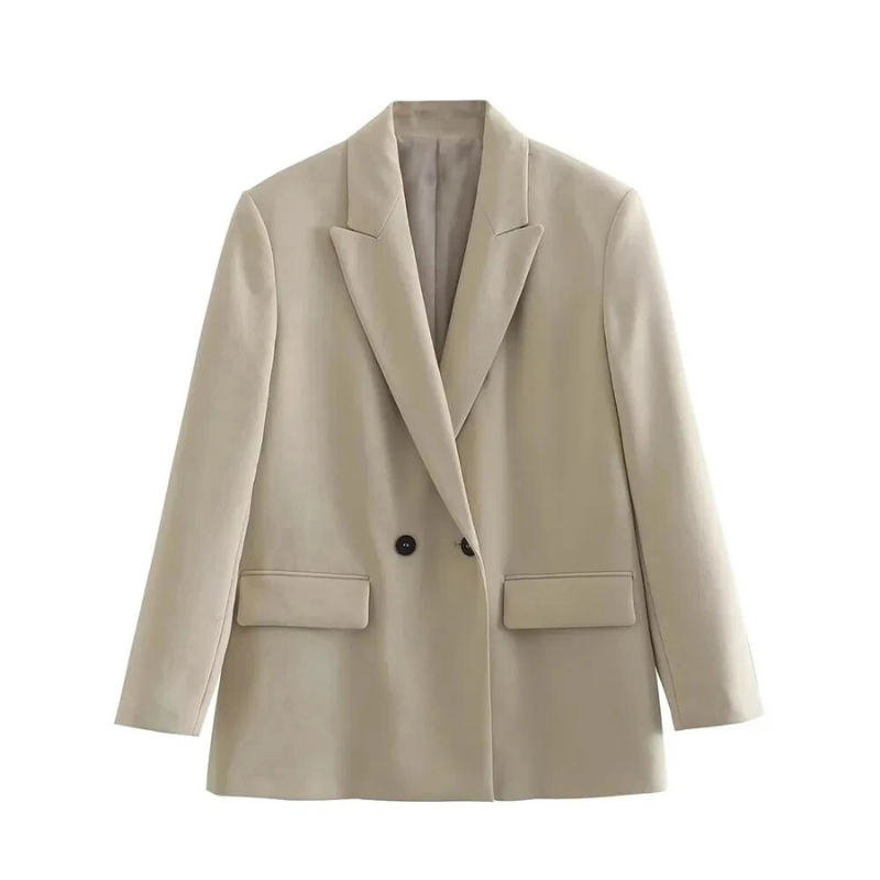Carter | Damesblazer met oversized pasvorm en knoopsluiting