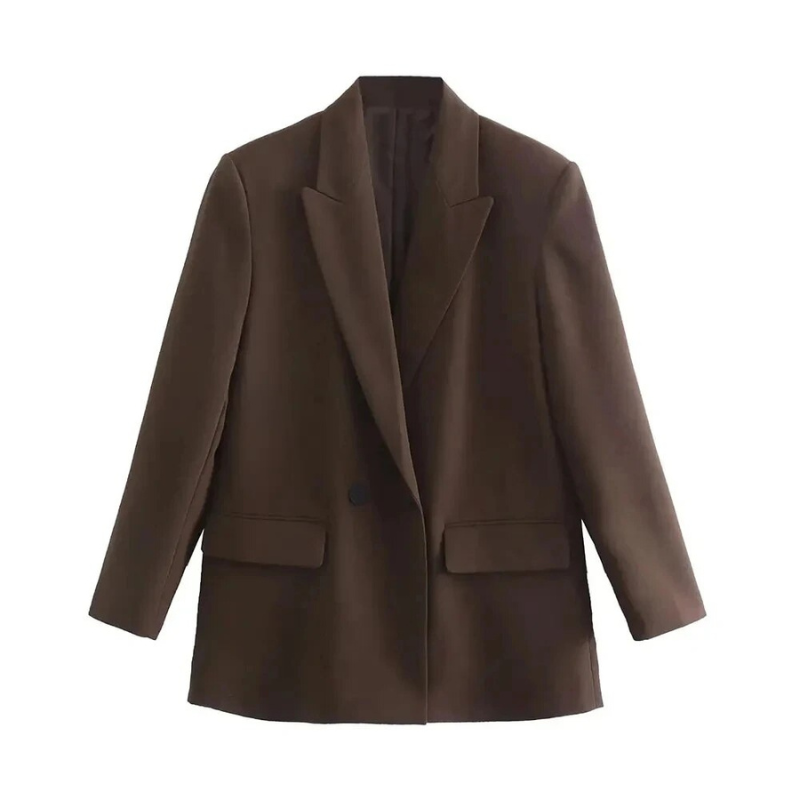 Carter | Damesblazer met oversized pasvorm en knoopsluiting