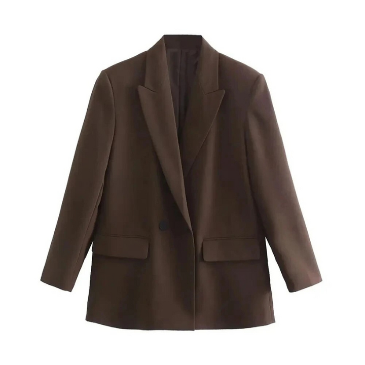 Carter | Damesblazer met oversized pasvorm en knoopsluiting